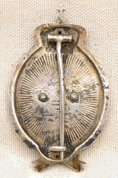 Beautiful WWI Imperial Bavarian Air Force M1914 Observer Badge in 800 "Silber" by Karl Poellath