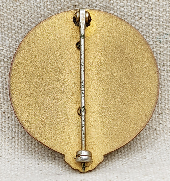 Beautiful Ca 1910s Baltimore Fire Dept Commissioner Badge in Gilt Bronze