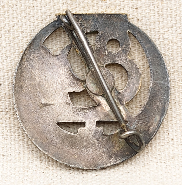 WWII Era 8th Zouaves Badge with Small Head & Cross of Lorraine Free French Forces