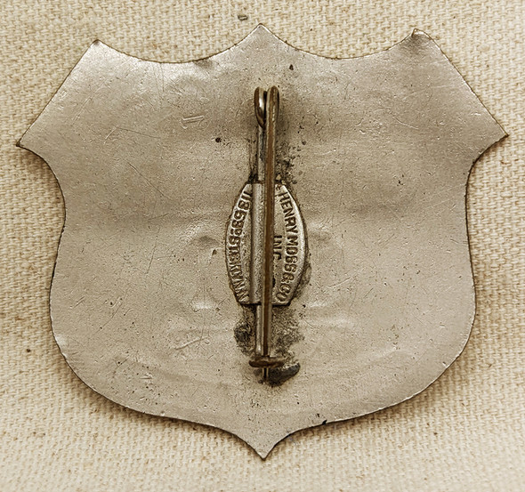Great Early 1930s US Veterans Administration Police Officer Badge #181 by Henry Moss & Co