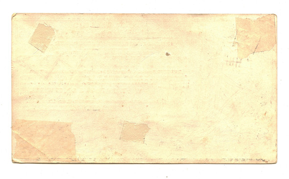 Ext Rare ca 1860 Clipper Ship Card for Neptune's Favorite Sailing from NY in Coleman's California Li