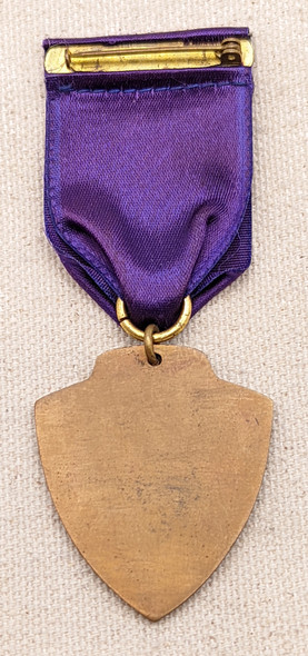 Rare 1924 USS Arizona E for Efficiency Medal in Bronze Probably not the original Ribbon
