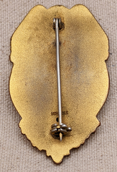 Beautiful WWII era United Aircraft Corp Pratt & Whitney Aircraft Fire Dept Deputy Chief Badge