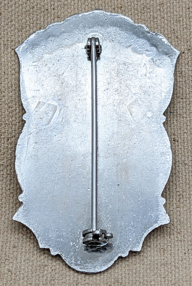 Early 1940s Everett MA Fire Dept Lieutenant Badge with Engraved Details