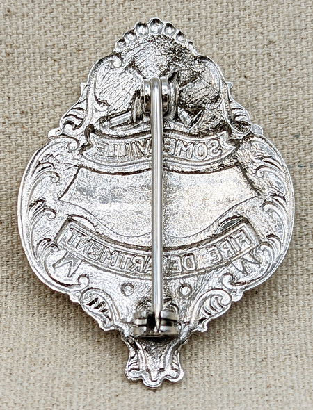 1970s-1980s Somerville MA Fire Dept Fire Marshall Badge
