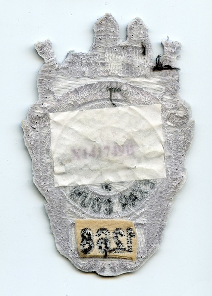 1980s-90s Bexar Co TX Deputy Sheriff Embroidered Badge Removed from Uniform