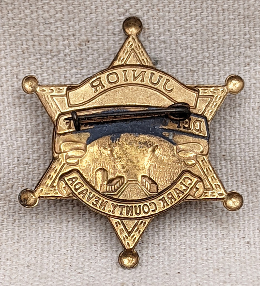 1950s Clark Co Nevada Junior Deputy Sheriff Badge