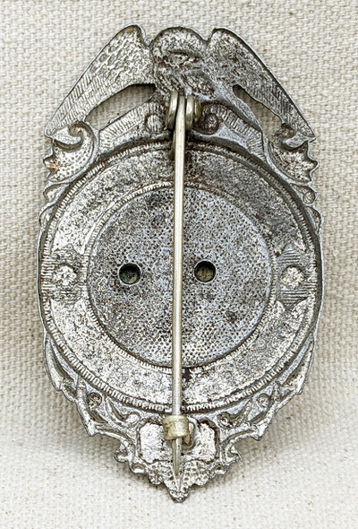 Ca 1942 Winter Haven FL Police Badge #16 in War Shortages Nickel Plated Steel