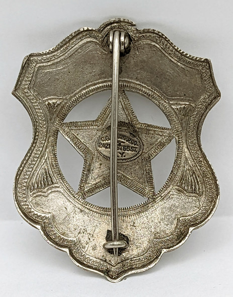 Great 1920s Biddeford Maine Police Badge by CG Braxmar