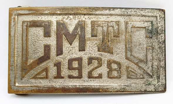 Great Large 1928 CMTC Citizens Military Training Corps Belt Buckle