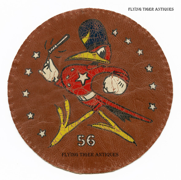 Ext Rare WWII 56th Fighter Sq 54th Fighter Grp 3rd Interceptor Commd USAAF Jacket Patch