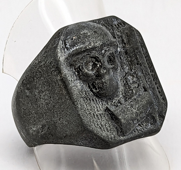 Late 1940s WWII Occupation Period German Made Ring with Colt 45 And Skull & Motorcycle Helmet Sz 11