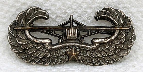 Beautiful WWII UK Made US Army Glider Troops Badge w/Period Applied Combat Jump Star