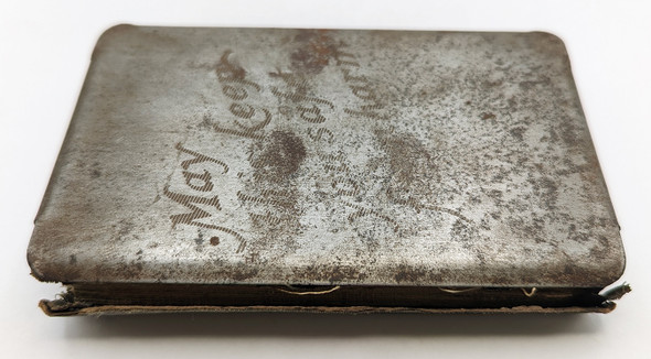 Combat Carried Heart Shield Bible of 501st Parachute Inf Regt PFC Paul L. Gregg