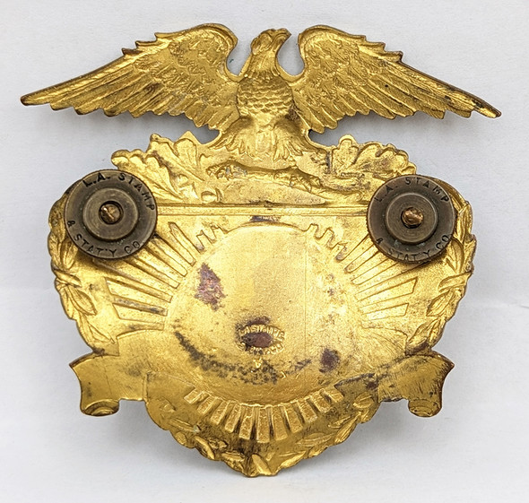 Great Old ca 1940 Long Beach CA Police Hat Badge by LAS&SCO