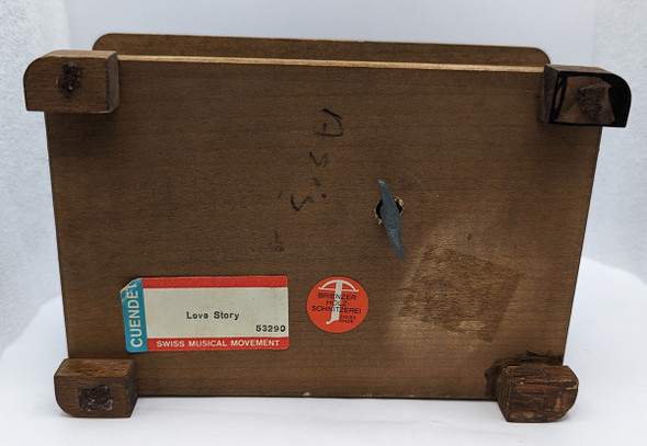 Vintage Early 1970s Cuendet Swiss Music Box Playing the Theme from Love Story