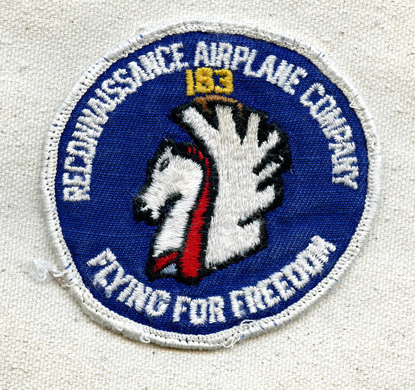 Vietnam War Period US Army 183rd Recon Airplane Co. Pocket Patch US Made Worn
