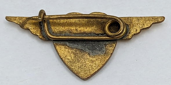 Great Early WWII Winged Heart Sweetheart in Service Pin