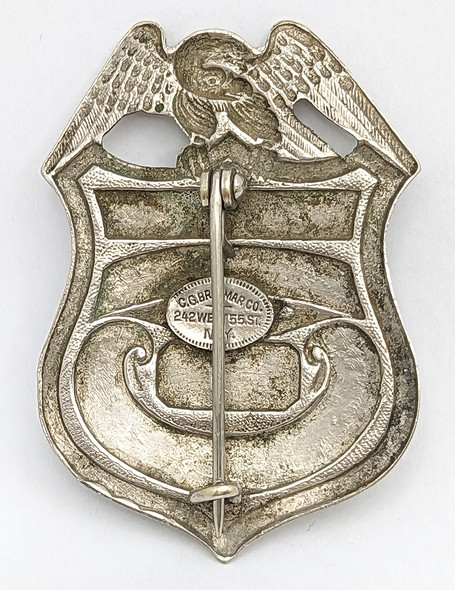 Great Old 1920s Rocky Point NC Police Patrolman Badge #5 by Braxmar