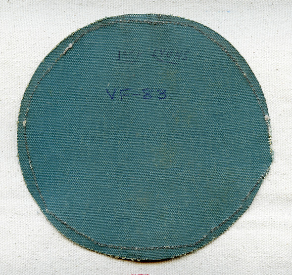 Ext Rare & Historic Late WWII USN VF-83 Jacket Patch Worn by LTJG JACK LYONS of Yamamoto Fame