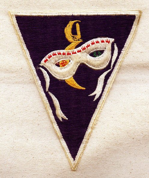 Rare Large USN Korean War VF-821 Jacket Patch Corsair & Cougar Squadron