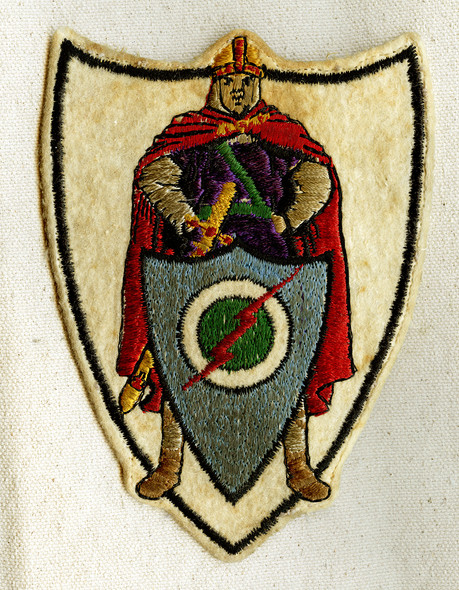 Ext Rare Korean War USN VF-23 Flashers Flight Jacket Patch Embroidered on Wool