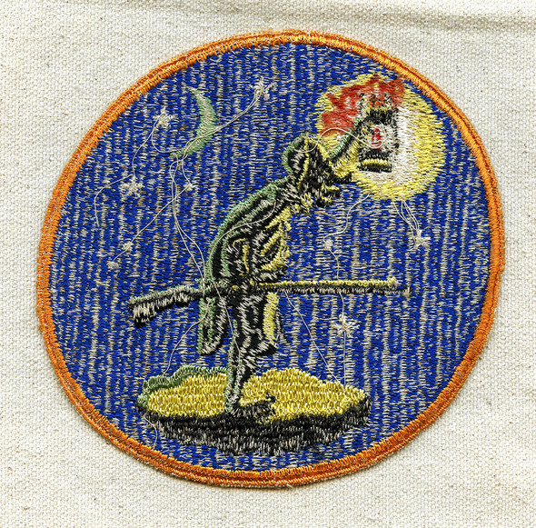 Ext Rare WWII USN VF(N)-55 Night Fighter Squadron Jacket Patch ca 1945