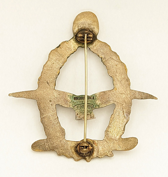 Wonderful circa 1919-1920 Austrian Sports Flying Club Badge by L.F. Pramer Vienna