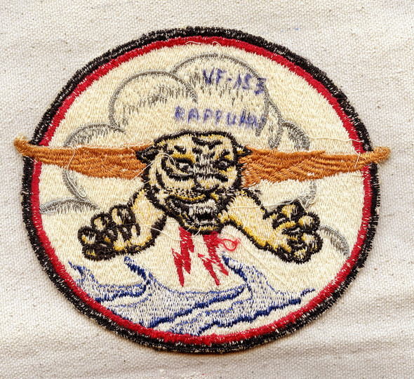 Ext Rare ca 1948-50 USN VF-153/VF-194 Thundercats Flight Jacket Patch