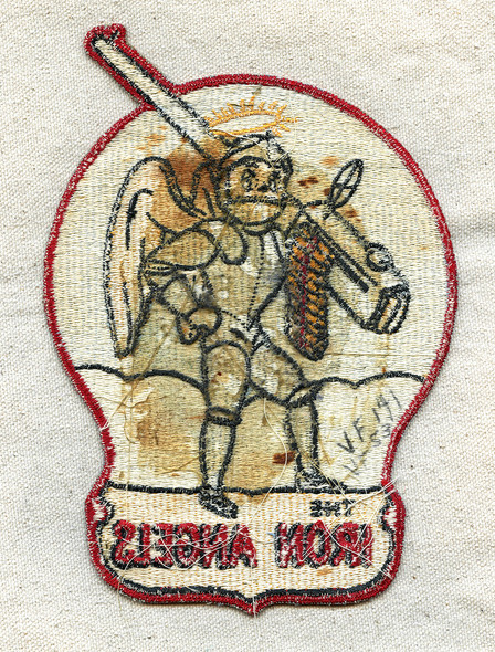 Rare Large & Beautiful ca 1953 USN VF-141 Iron Angels Flight Jacket Patch