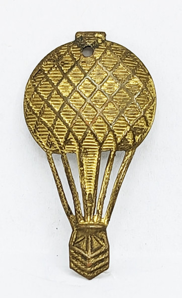 Rare WWI Austrian Air Force Officer Balloon Collar Insignia More Tarnished / Worn Example