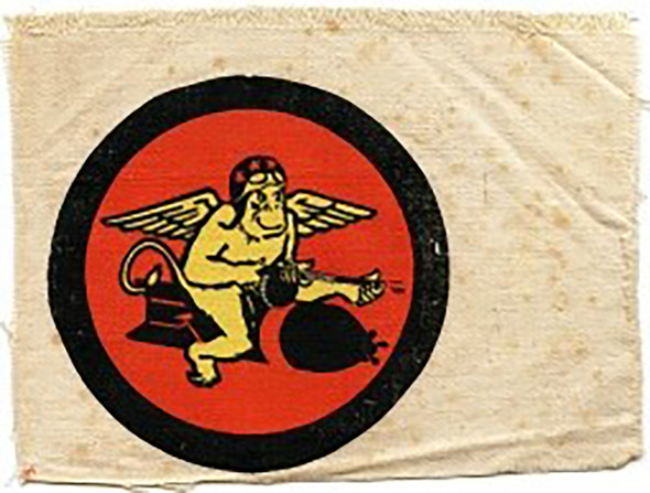 Ext. Rare WWII USMC VMB 613 Jacket Patch. Silk Screen Printed in Theater. 1 of Only 8 Known!