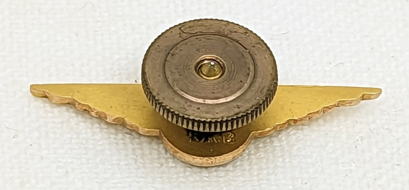 Late 1956s Delta Airlines 5Year Service Wing in 10K Gold by Balfour