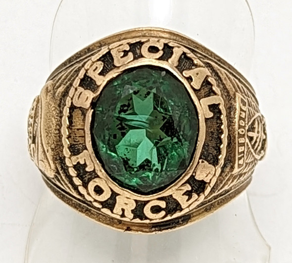 Great Vietnam War Era US Army Special Forces 10K Gold Ring Found in NC near Fort Bragg