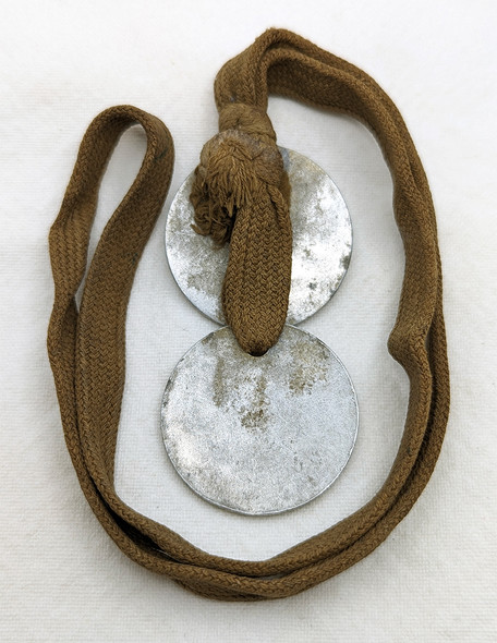 Nice Pair of WWI US Army Soldier's Dog Tags Hobart C Weirick of Wisconsin