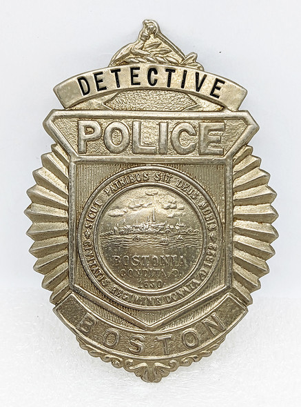 Great Old 1950s Boston MA Detective Badge Named to W.G. Murphy