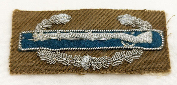 Nice WWII Early Occupation Period US Army CIB Combat Infantryman Badge German Made in Bullion