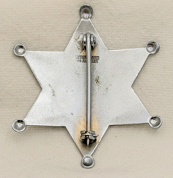 Beautiful 1940s - 1950s Sacramento Co CA Deputy Sheriff Badge #249 by Entenmann