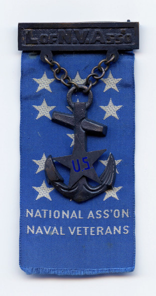 Beautiful Late 19th C Civil War USN Veteran Medal L of N.V Ass'o National Ass'on Naval Veterans