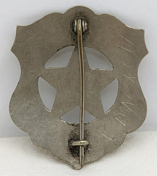 WILD!! ca 1890 First Issue Ithaca NY Police Badge #13 Used in a Prohibition era Crime!!