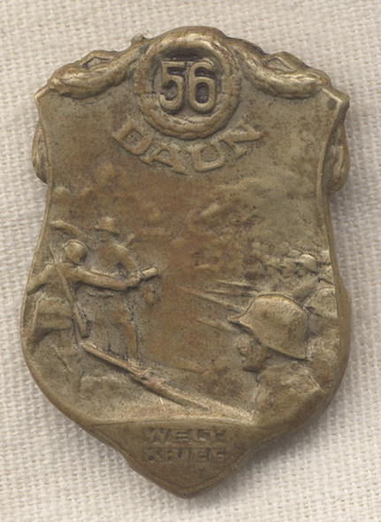 Rare World War I Austrian 56th Infantry (?) Badge