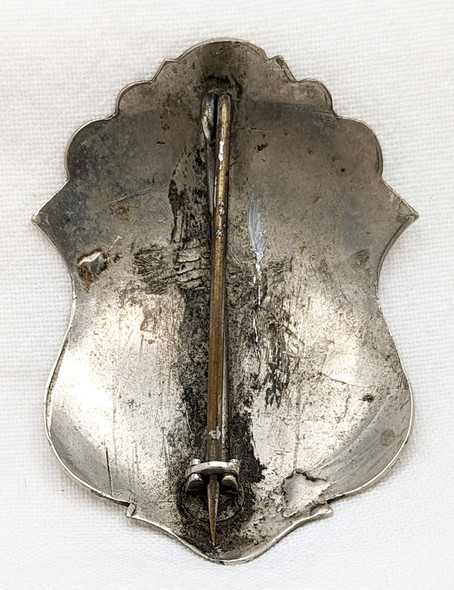 1880s-1890s Portland ME Fire Department Badge #76 Won into Early 20th Century