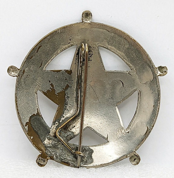 Great Old 1920s-30s Portland Oregon Police Badge #1033 LARGE Circle Star