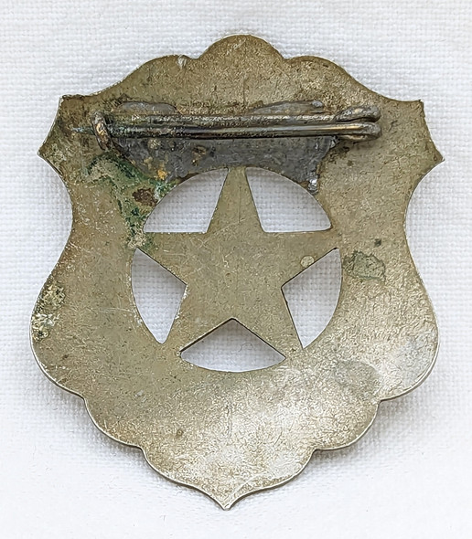 Great Old West 1880s - 1890s "Stock" Deputy Marshal Circle Star Cut Out Shield Badge