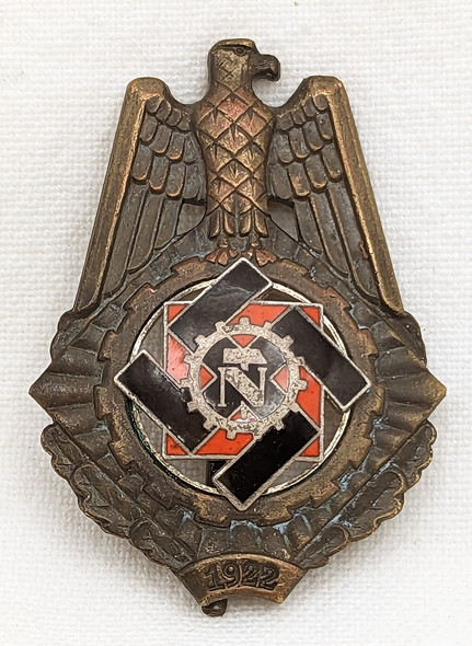 Beautiful ca 1935 Bronze Class TENO Ehrenzeichen 1922 Honor Badge by Karl Hensler #2128
