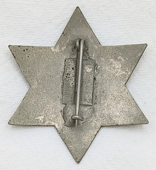 Great Old West ca 1900s "Stock" Deputy Sheriff 6pt Star Badge by Irvine & Jachens