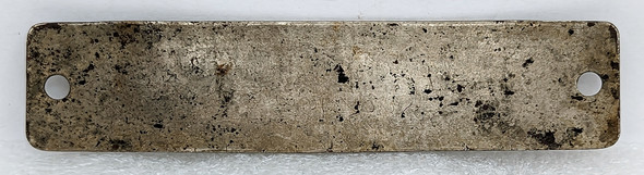 1890s Chicago Great Western Railroad Brakeman Hat Badge in Nickel Plated Brass