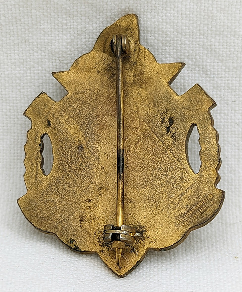 Ext Rare Boston MA Fire Dept Box 52 Assoc Survivor 1872 Boston Fire Badge ca 1910s by Johnston