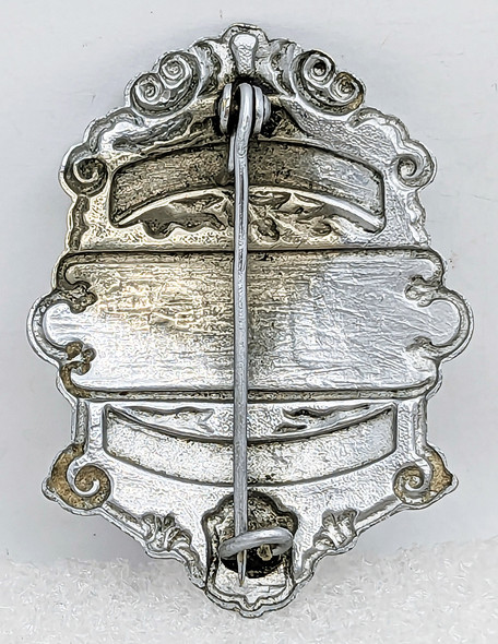 Great 1930s Railway Express Agency Express Police Badge #78 in Chrome Plated Nickel