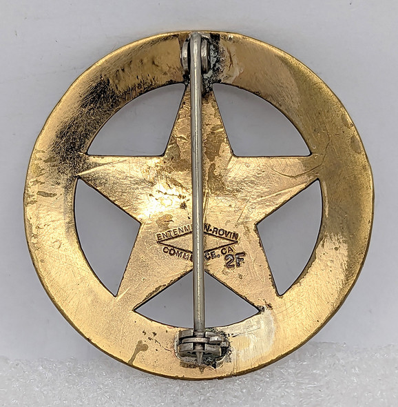 Great ca 1995 Nueces Co TX Deputy Constable Large Circle Star Badge by Entenmann Rovin